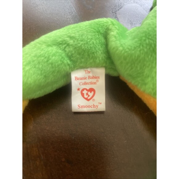 Original Ty Beanie Baby SMOOCHY The Frog Style 4039 1997 - Picture 9 of 9